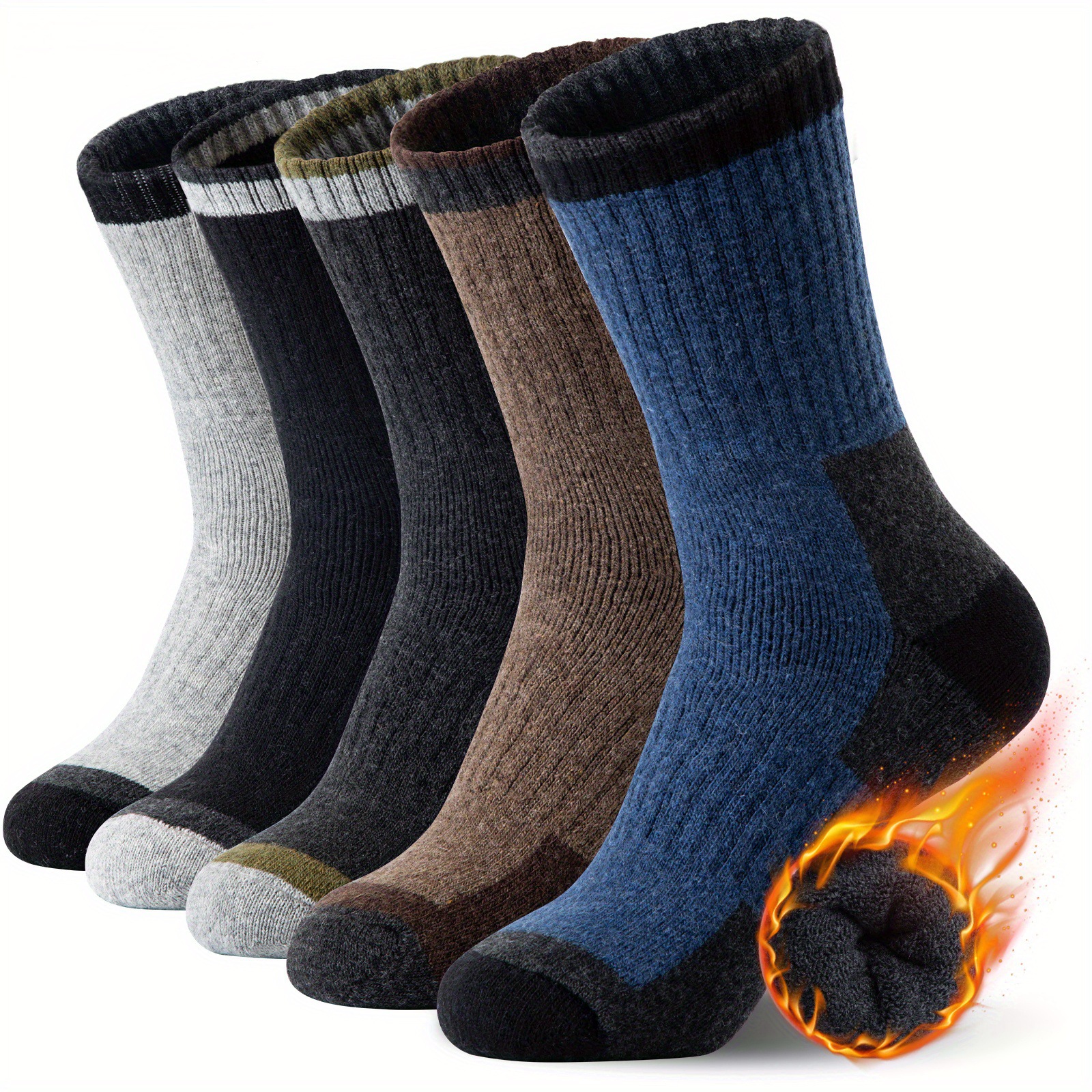 Wool Hiking Sock - Winter Merino Wool Socks Thickened Warm
