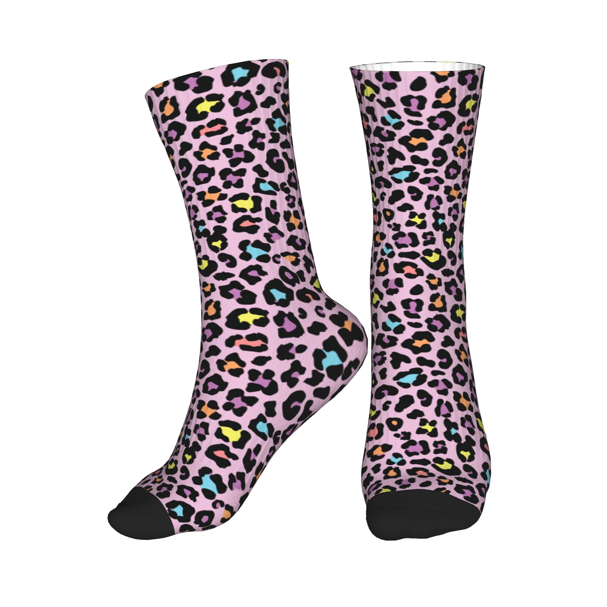 Dress Sock Men - Fun Mens Animal Skin Leopard Print