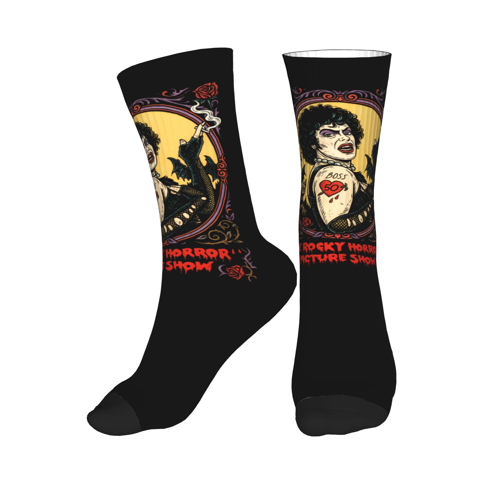 No Show Sock Women - Fun Printed The Rockys Horror Picture