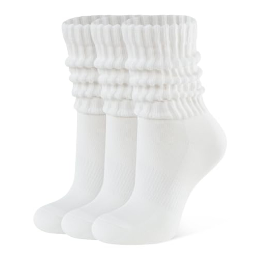 Boot Sock Slouchy - CLOSEMATE Womens Scrunch Crew Socks Retro