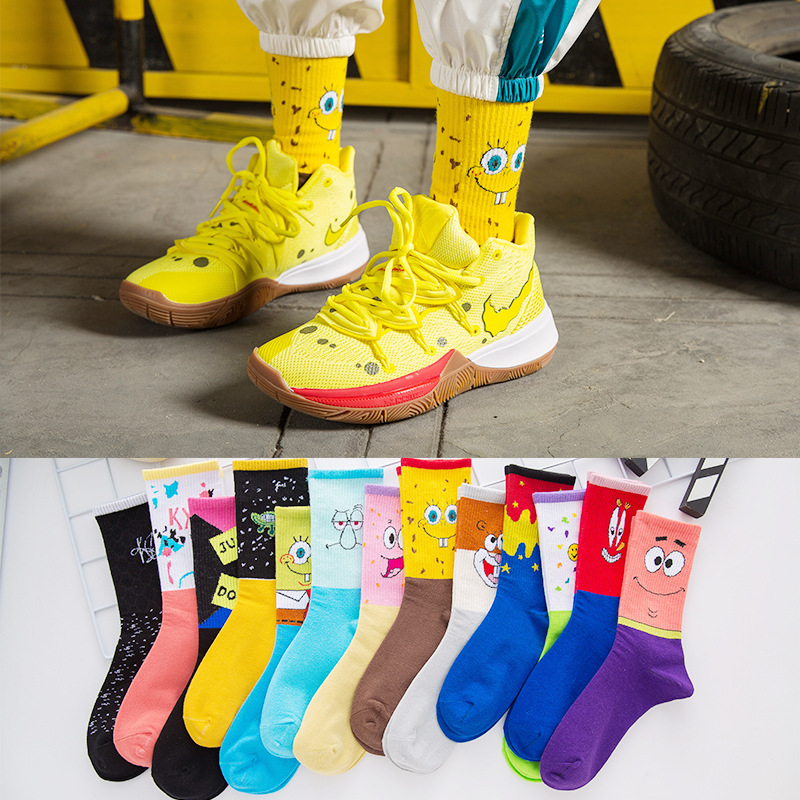SpongeBob Squidward Cartoon Co - đánh giá và giá Knee High Sock Women