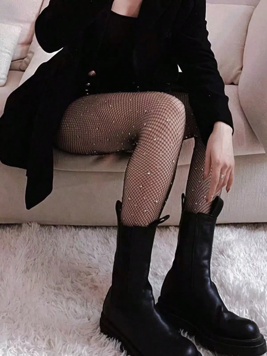 Women's Sheer Rhinestone Fishn - đánh giá và giá Tights Pantyhose Sheer