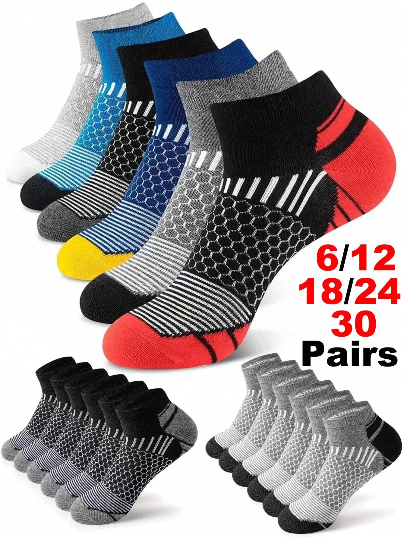 12Pairs Men's Ankle Athletic S - đánh giá và giá Ankle Sock Low Cut
