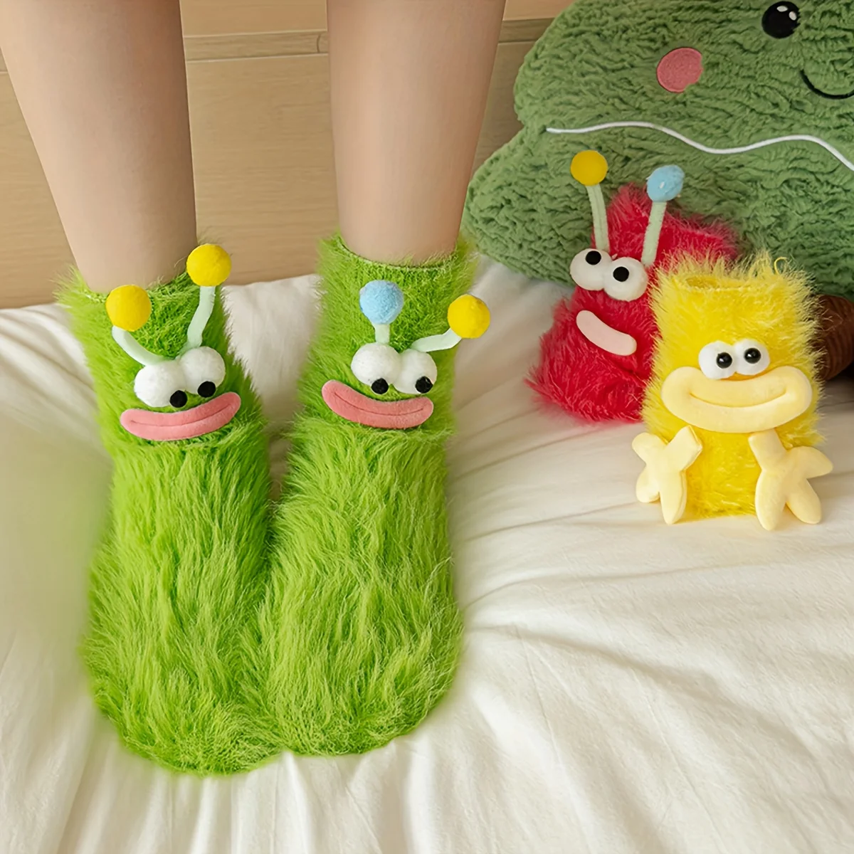 1 Pair Funny Ugly Cute Plush S - đánh giá và giá Thermal Sock Winter