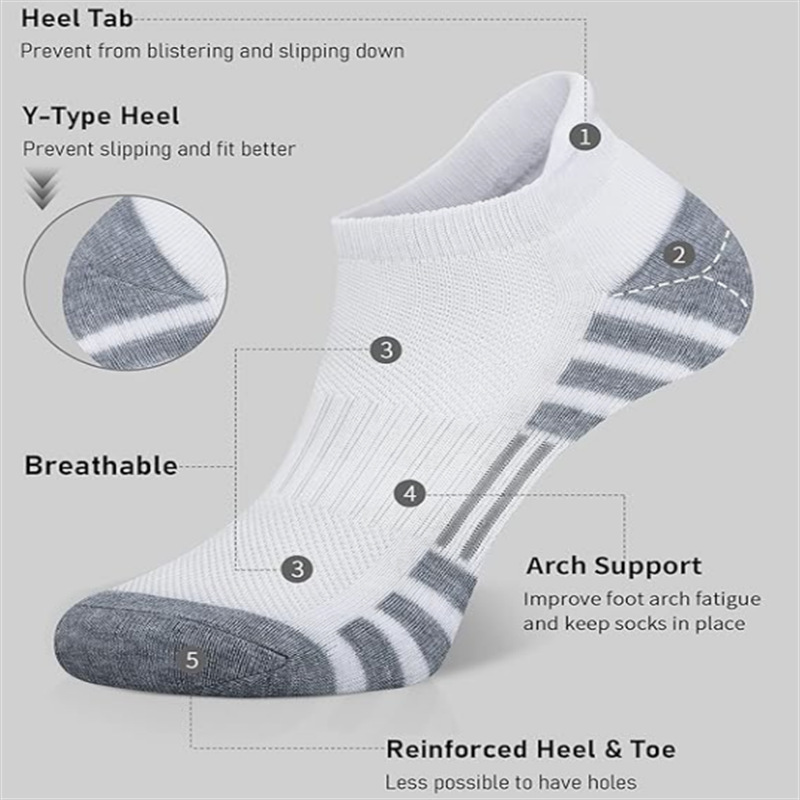 6/12Pairs Low Cut Ankle Athlet - đánh giá và giá Athletic Sock Cushion
