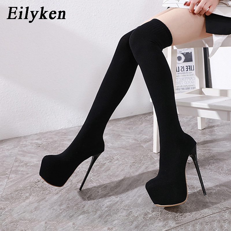 Eilyken 17CM Platform Heels Wo - đánh giá và giá Knee High Sock Women
