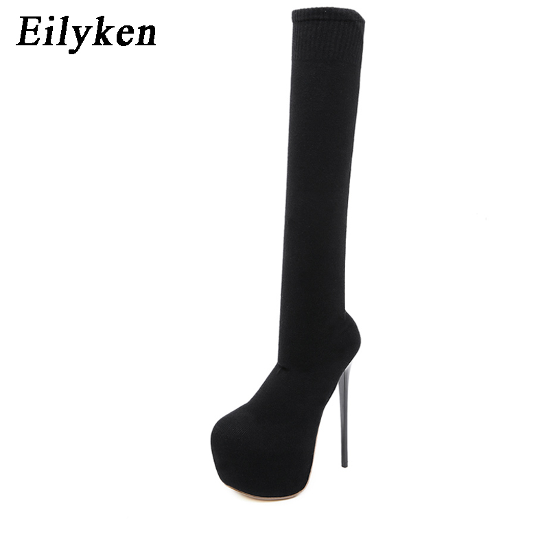 Eilyken 17CM Platform Heels Wo - đánh giá và giá Knee High Sock Women