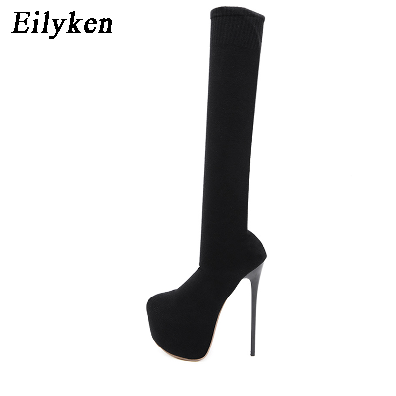 Eilyken 17CM Platform Heels Wo - đánh giá và giá Knee High Sock Women