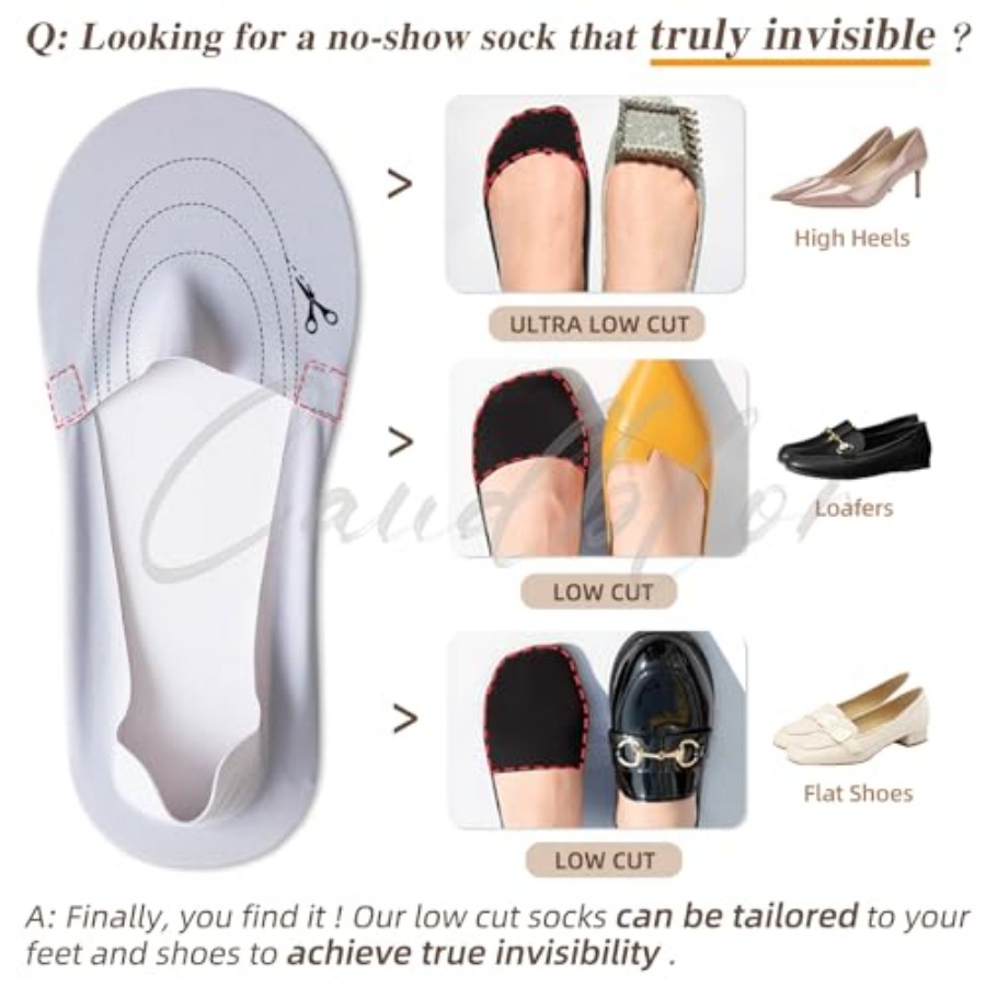 Caudblor Thin No Show Socks Wo - đánh giá và giá Invisibility Sock Loafer