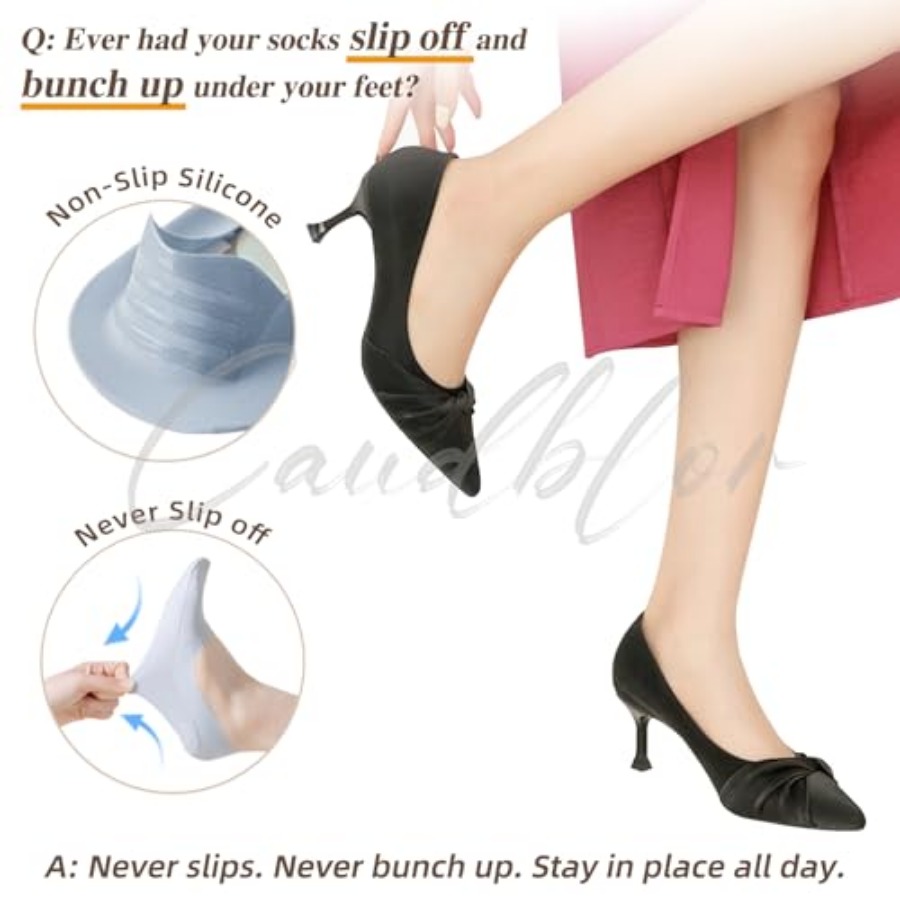 Caudblor Thin No Show Socks Wo - đánh giá và giá Invisibility Sock Loafer
