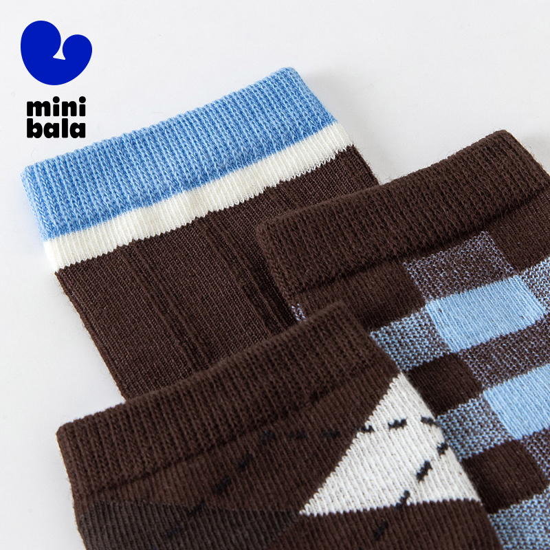 Mini Balabala Kids 3-Pack Sock - đánh giá và giá Cotton Crew Sock Pack