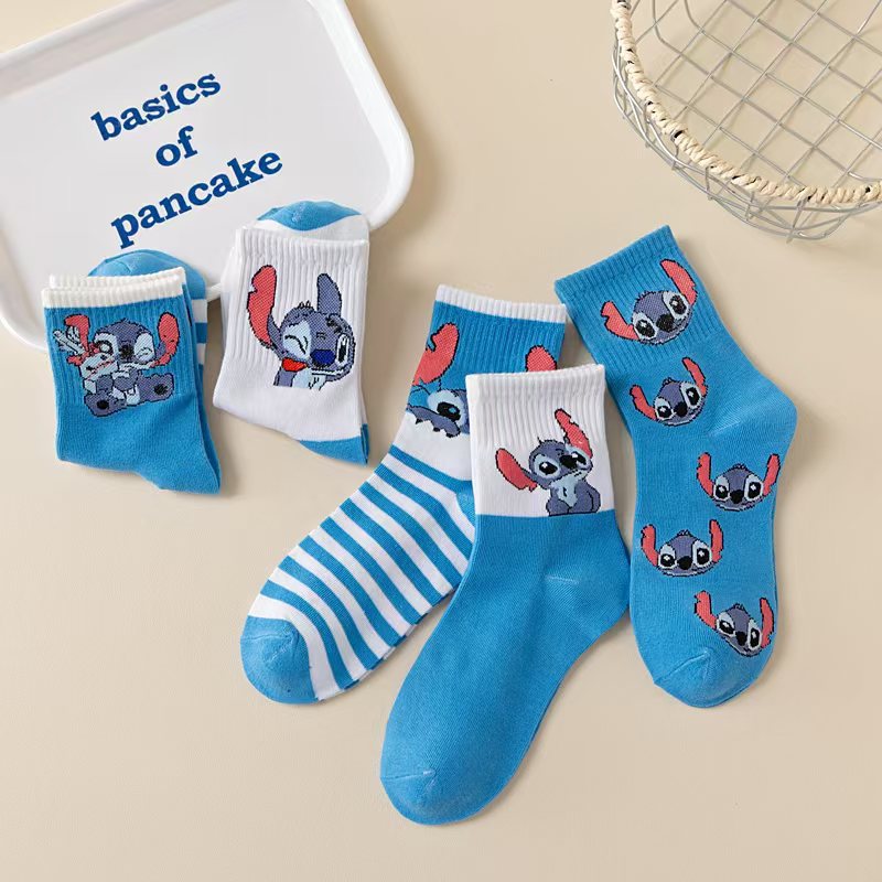 5 Pairs Women Mid Calf Cartoon - đánh giá và giá Knee High Sock Women