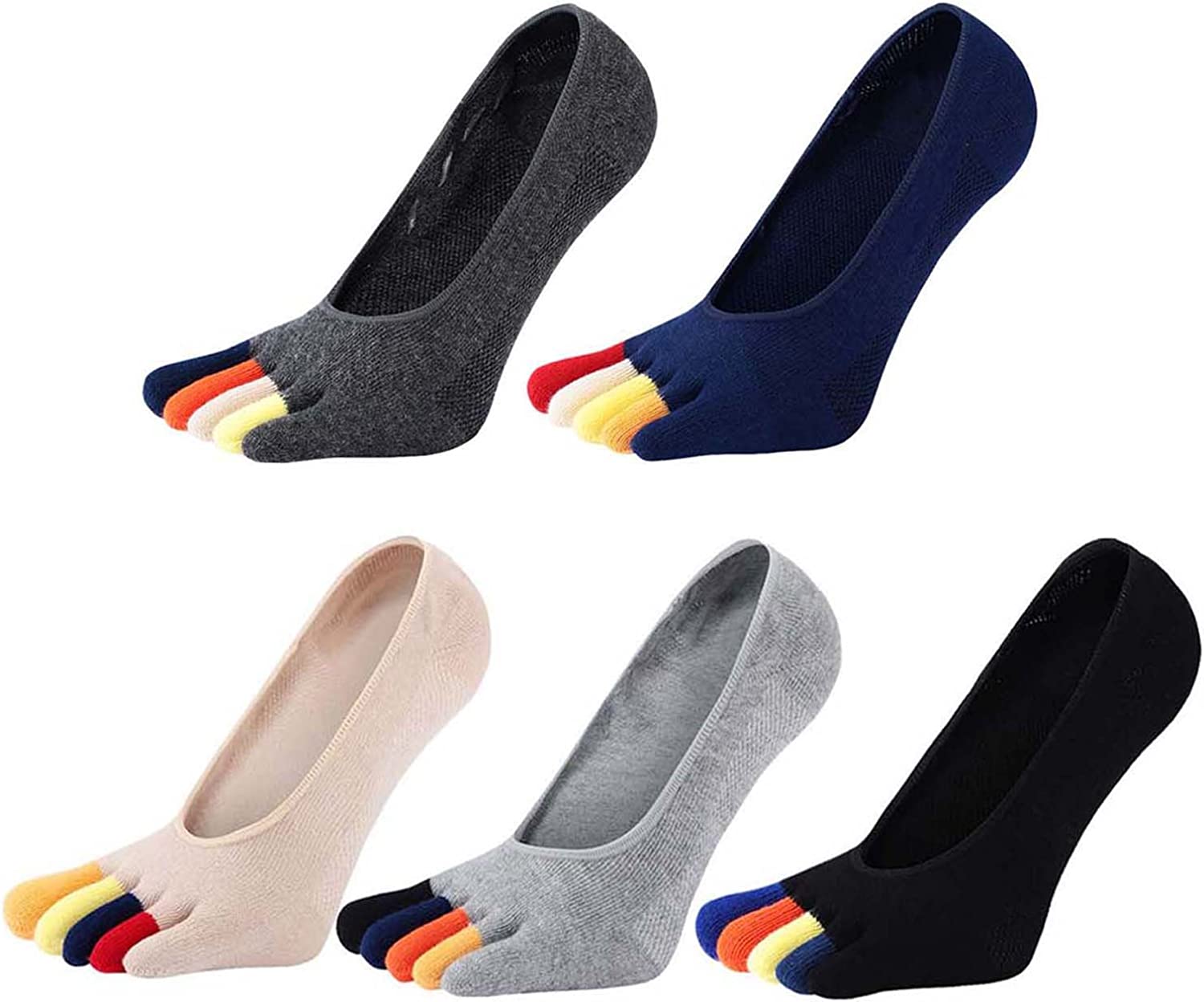 5 Pairs Colorful Loafer Socks  - đánh giá và giá Invisibility Sock Loafer