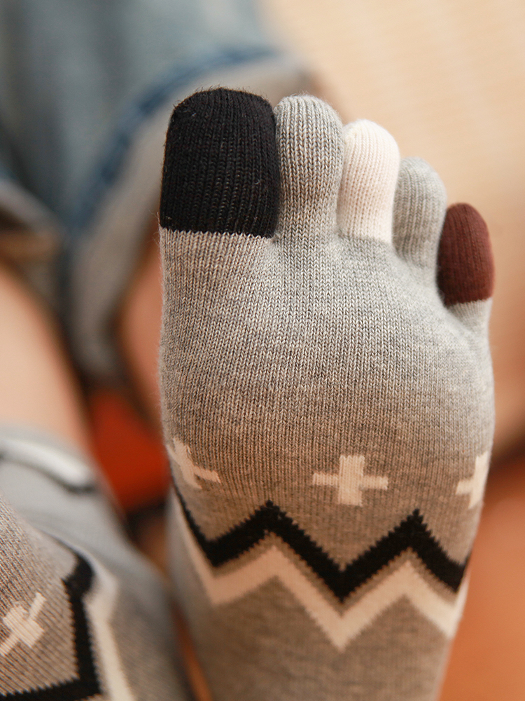 5 Pairs Four-season Pure Cotto - đánh giá và giá Toe Sock Split