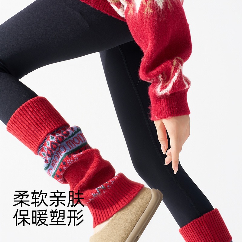 ​Fair Isle Knitted Leg Warmers - đánh giá và giá Boot Sock Slouchy