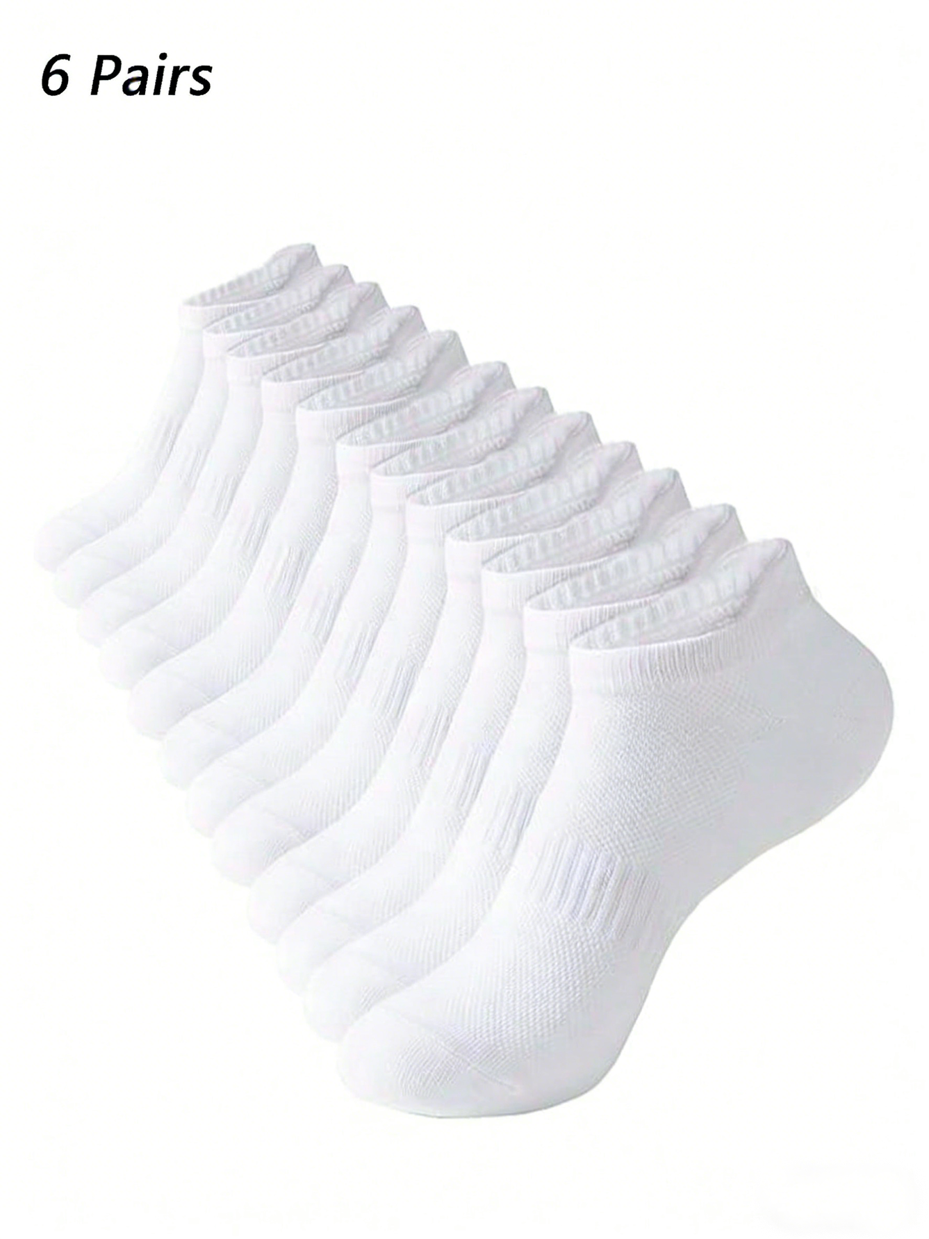 6 Pairs Women Men White Ankle  - đánh giá và giá No Show Sock Women