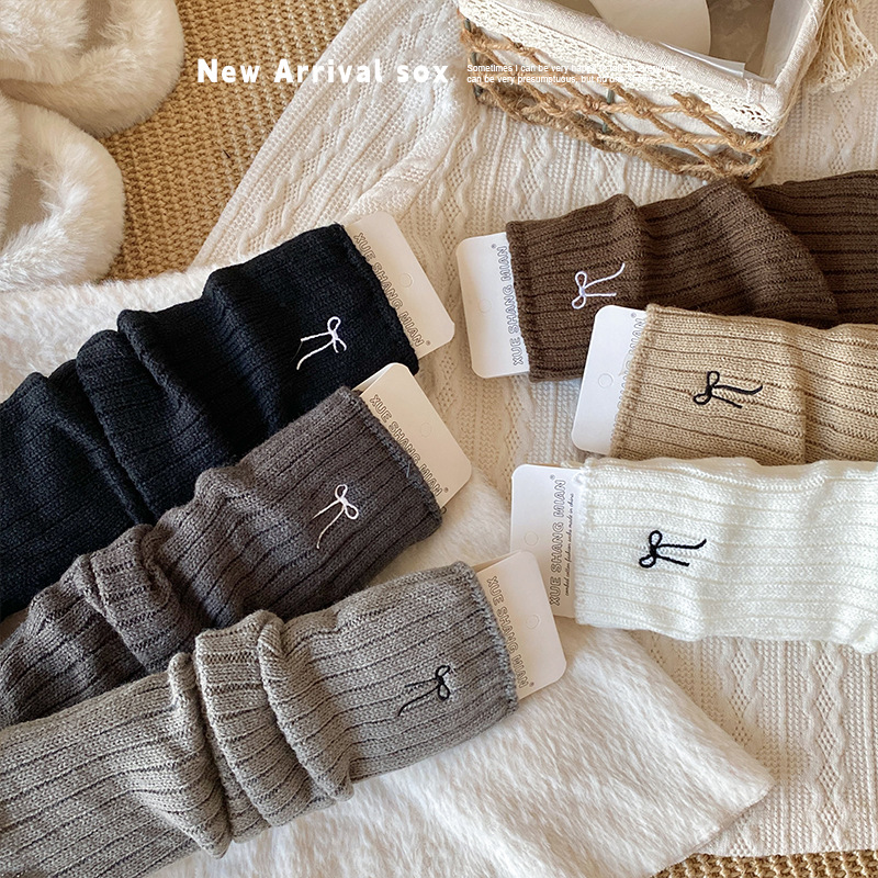 Korean Girls Leg Warmers Embro - đánh giá và giá Boot Sock Slouchy