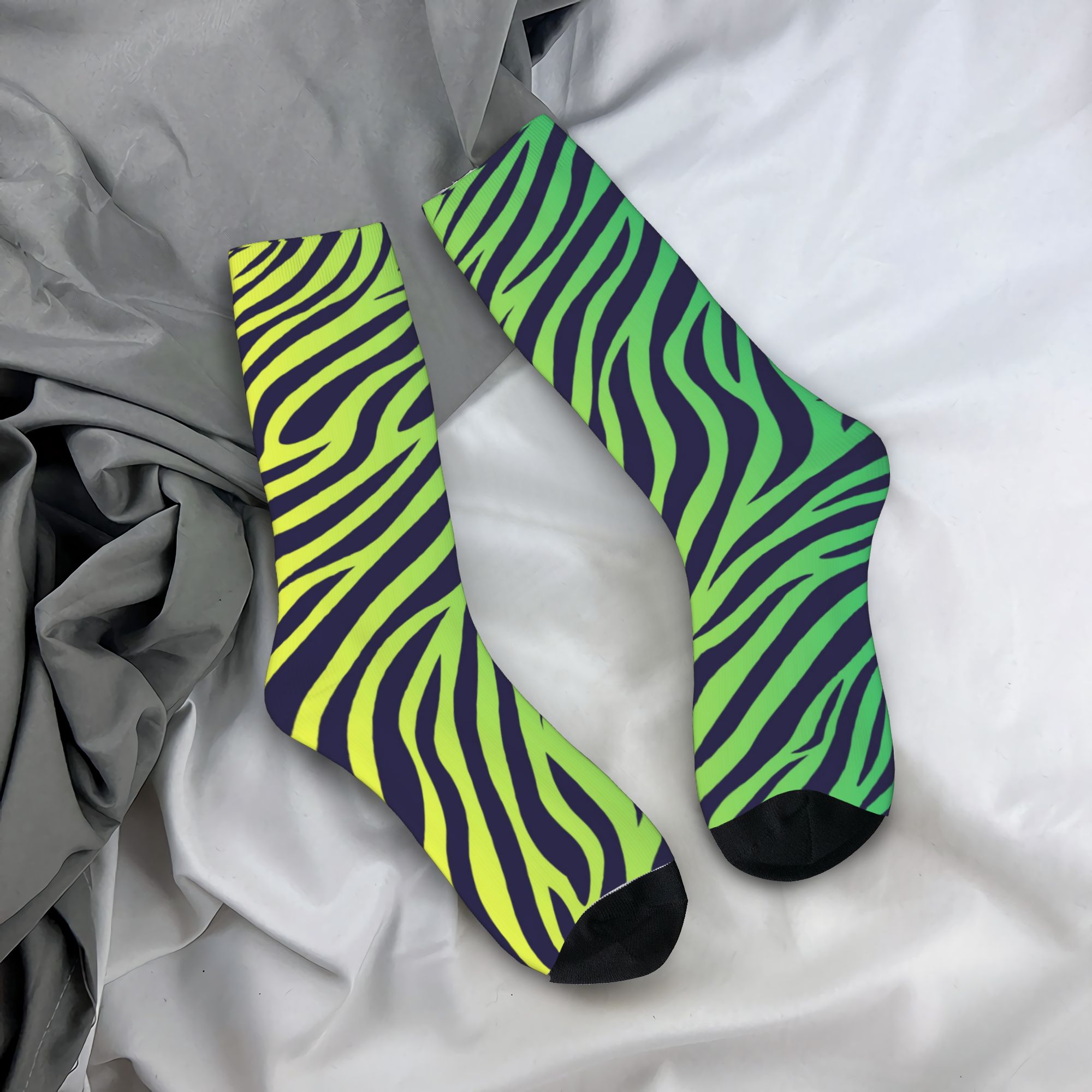 Colorful Tiger Zebra Skin Patt - đánh giá và giá Dress Sock Men