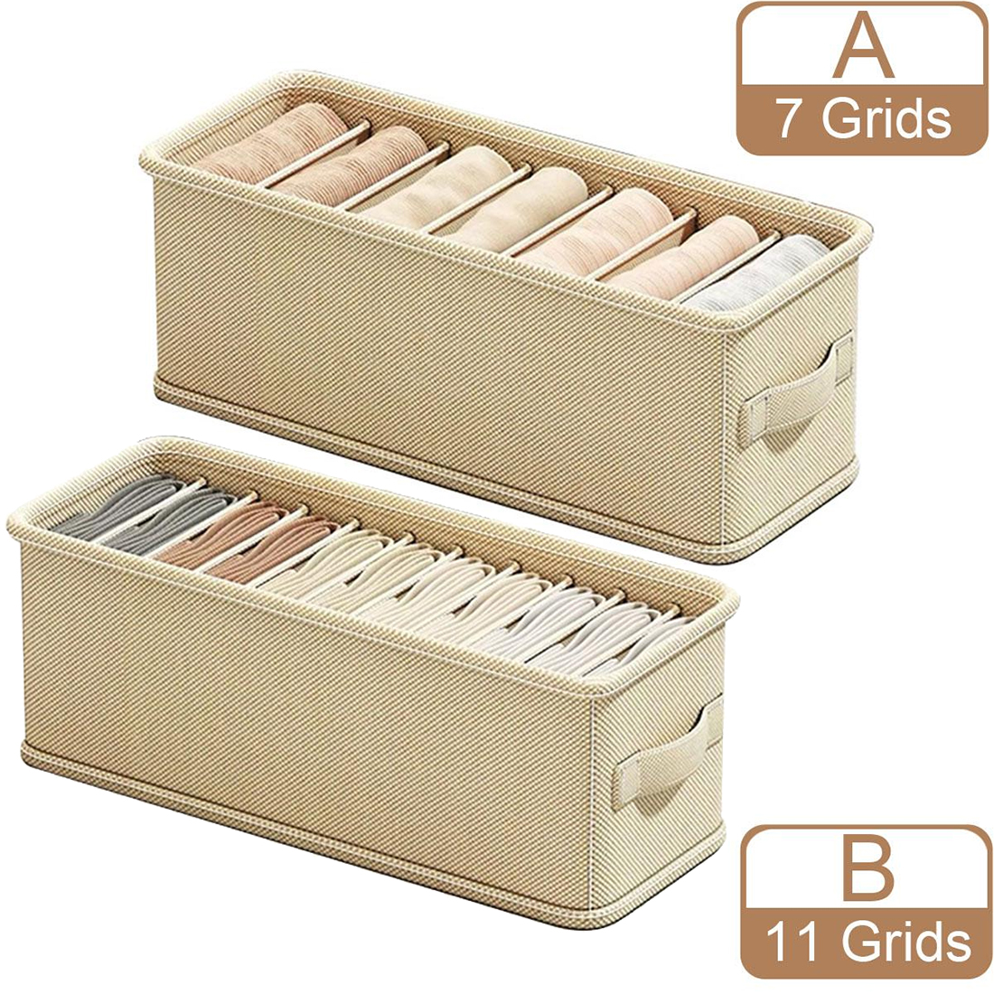 6/7 Grids Drawer Organizer Bra - đánh giá và giá Sock Organizer Tray