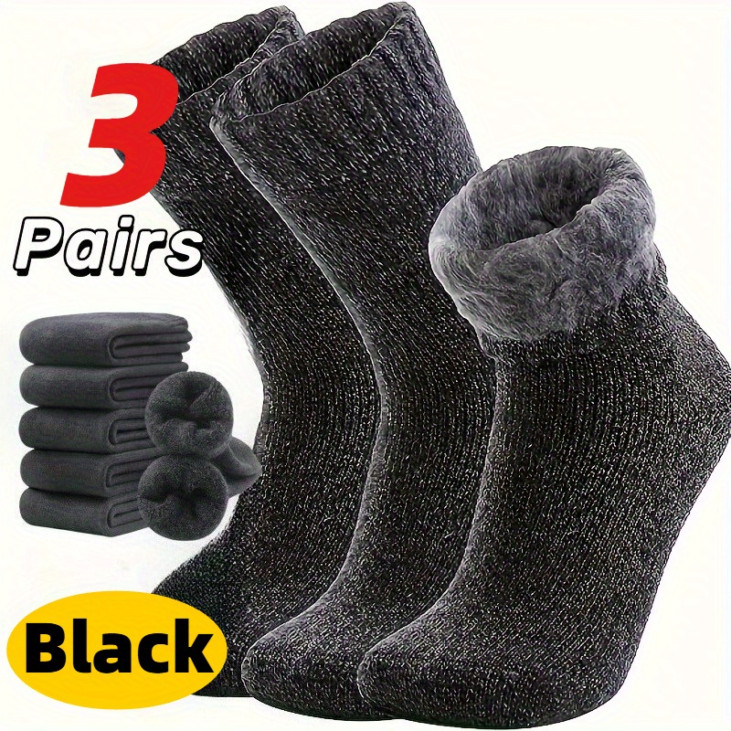 Three Pairs of Men'S Black Soc - đánh giá và giá Thermal Sock Winter