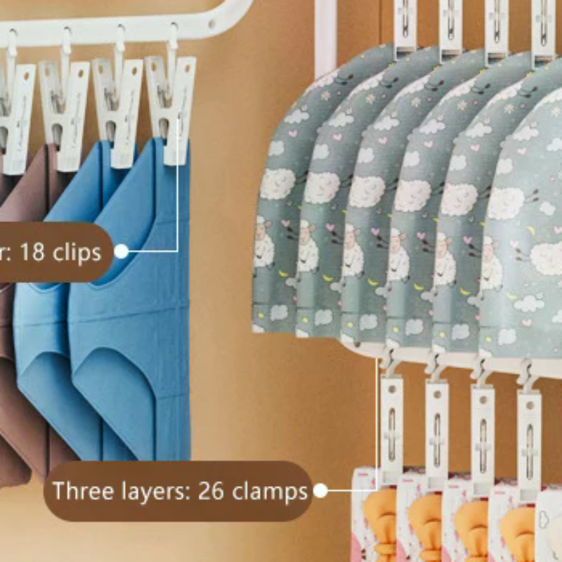 Multi-clip Sock Drying Rack Mu - đánh giá và giá Sock Organizer Tray