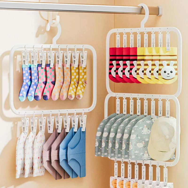 Multi-clip Sock Drying Rack Mu - đánh giá và giá Sock Organizer Tray
