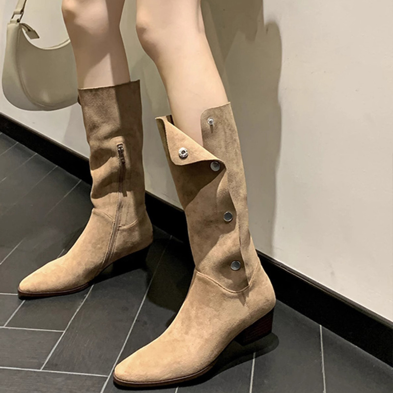 Women's shoes 2025 autumn and  - đánh giá và giá Knee High Sock Women